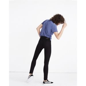 Madewell 9" High-Rise Skinny Jeans in Black Size 32